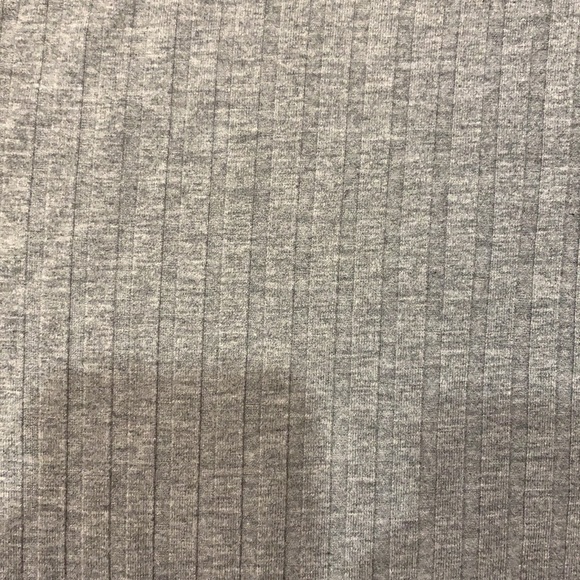 Grey ribbed short sleeve top - Picture 2 of 2